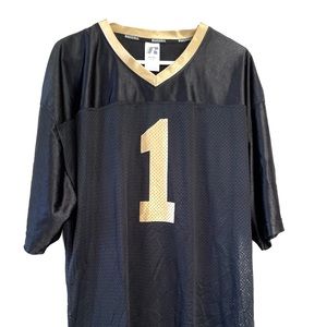 Brand New Russell Purdue #1 Boilermaker Black Football Jersey Size XL